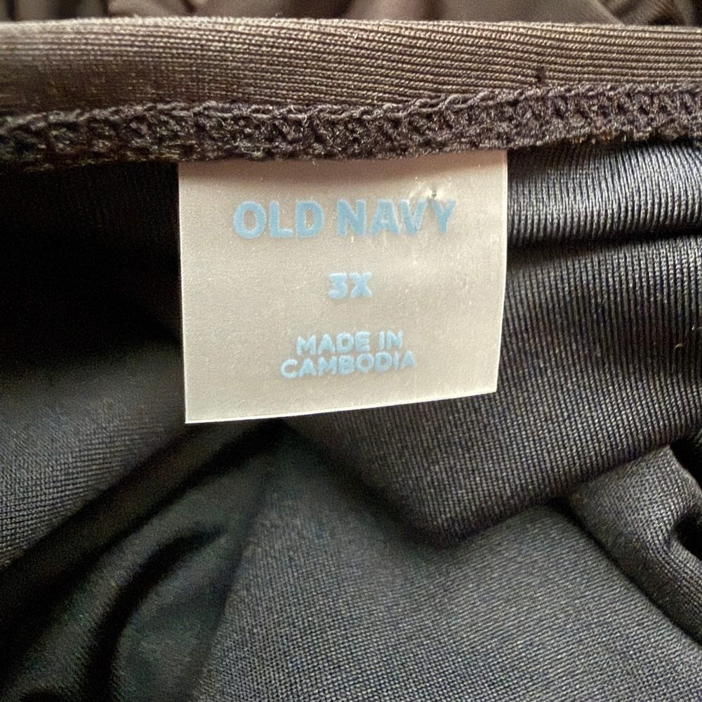 Old Navy Black Side Tie Swim Dress One Piece NWOT Size 3X - Picture 11 of 13